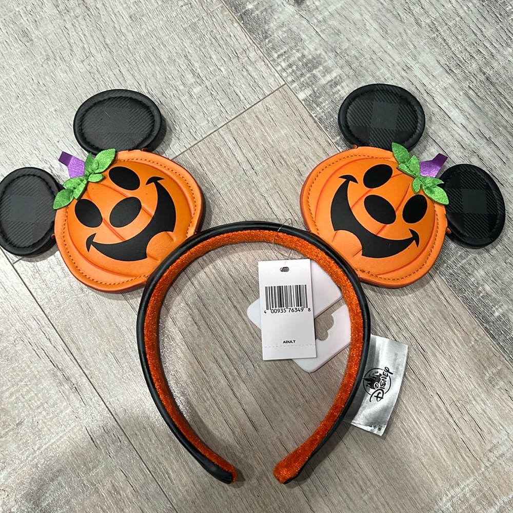 Mickey Pumpkin Ears NWT